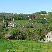 View across the valley